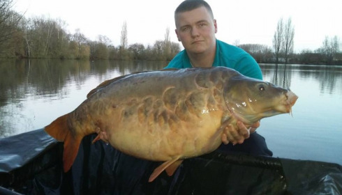 A 57 lb 8 oz carp from Laroussi, Corey Hassell, Feb 2016