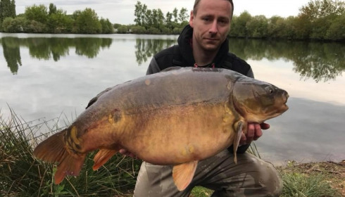 A 46 lb carp from Laroussi, Brian Jorgensen, Apr 2017