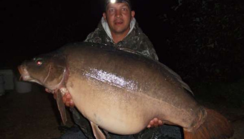 A 56 lb 8 oz carp from Laroussi, Ray, Sep 2010