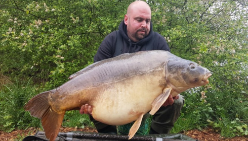 A 62 lb 10 oz carp from Laroussi, May 2017