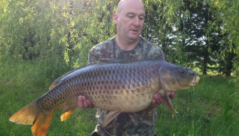 A 32 lb carp from Laroussi, Tim Savage, May 2014