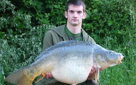 A 44 lb carp from Laroussi, May 2008