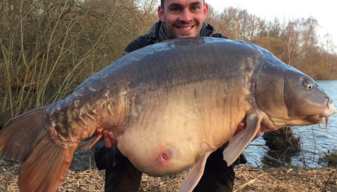 A 62 lb 12 oz carp from Laroussi, Craig Oneill , Mar 2016