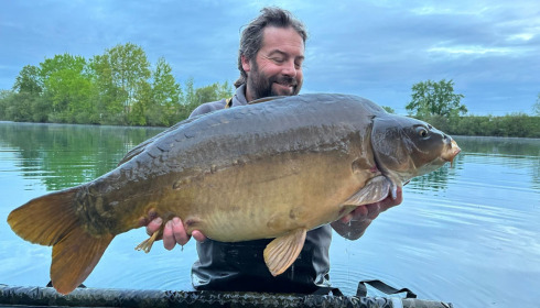 A 32 lb carp from Laroussi, Rik Le Ray, May 2023
