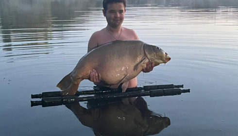 A 53 lb carp from Laroussi, Jul 2022