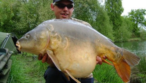 A 51 lb carp from Laroussi, May 2009