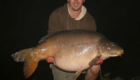A 51 lb 12 oz carp from Laroussi, Craig Lancashire, May 2015
