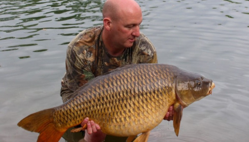 A 44 lb 12 oz carp from Laroussi, Tim Savage with his stunning common, May 2014