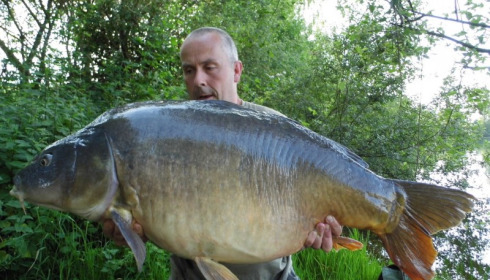 A 54 lb carp from Laroussi, Kevin Wicks, Jun 2014