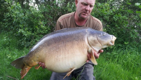 A 62 lb carp from Laroussi, Robert French, May 2014