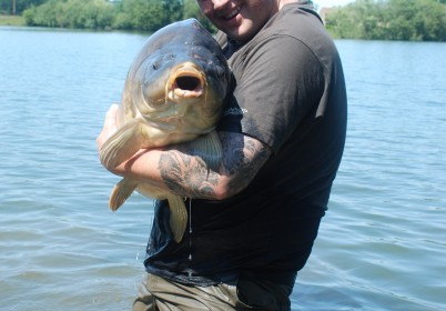 A 60 lb 1 oz carp from Laroussi, Kenneth Anderson, May 2012