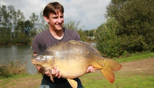 A 38 lb 8 oz carp from Laroussi, Oct 2006