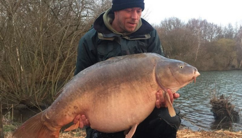 A 67 lb carp from Laroussi, Mike Reynolds, Mar 2016