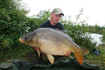 A 35 lb carp from Laroussi, May 2007