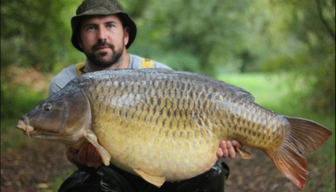 A 53 lb carp from Laroussi, Prosser Party, Oct 2019