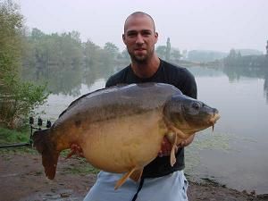 A 63 lb carp from Laroussi, New Personal Best for bram van leeuwen , Apr 2007