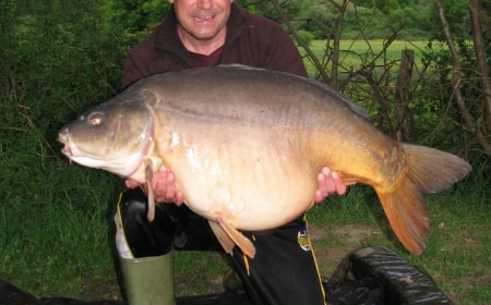 A 54 lb carp from Laroussi, May 2013