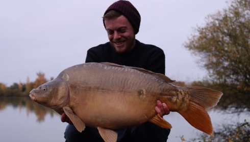 A 31 lb carp from Laroussi, Francis Bayliss, Nov 2016