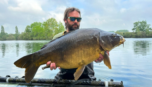 A 32 lb 4 oz carp from Laroussi, Rik Le Ray, May 2023