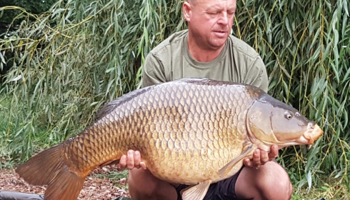 A 34 lb carp from Laroussi, MARK BAMBRIDGE, Aug 2017