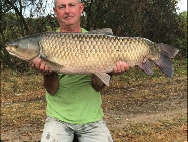 A 41 lb 6 oz carp from Laroussi, John Allen, Sep 2019