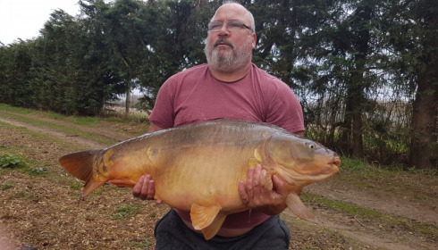 A 46 lb carp from Laroussi, Mar 2017