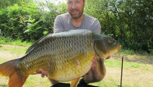 A 37 lb carp from Laroussi, Ashley Haines, Jul 2015