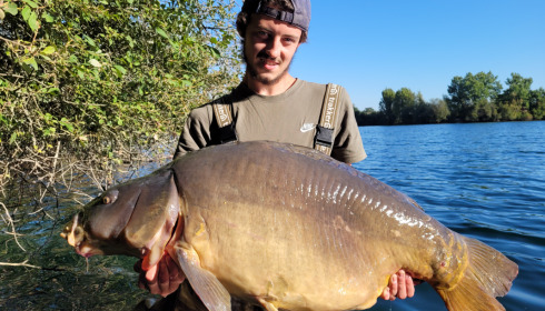 A 55 lb carp from Laroussi, Aug 2022