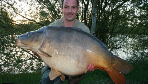 A 48 lb 12 oz carp from Laroussi, Craig Lancashire, May 2015