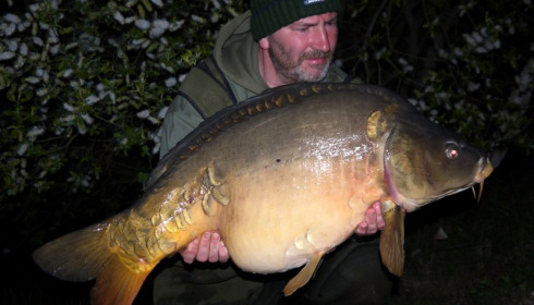 A 42 lb carp from Laroussi, May 2014