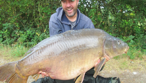 A 55 lb carp from Laroussi, Ashley Haines, Jul 2015