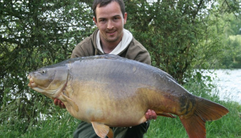 A 46 lb 12 oz carp from Laroussi, Craig Lancashire, May 2015