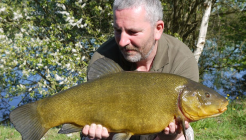 A fish from Laroussi, Paddy Ramsden 13lb3oz Tench, May 2014