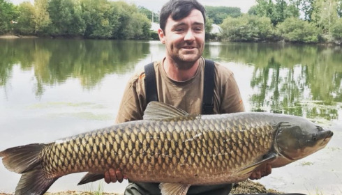 A 40 lb 7 oz carp from Laroussi, Eddie Mckenna, Aug 2017
