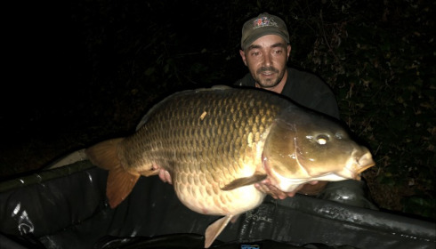 A 37 lb 8 oz carp from Laroussi, Jamie Sokell, Aug 2018