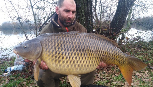 A 45 lb carp from Laroussi, Feb 2021