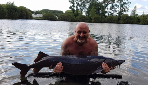 A 64 lb 12 oz sturgeon from Laroussi, mark oates, Jul 2016