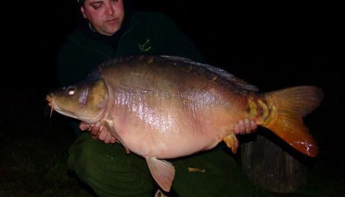 A 40 lb 4 oz carp from Laroussi, Oct 2007