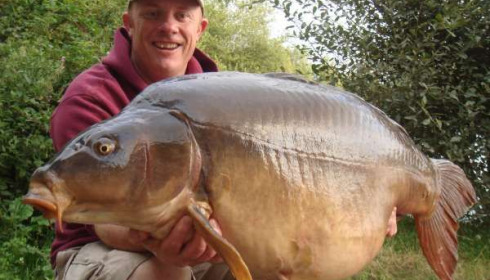 A 56 lb 1 oz carp from Laroussi, Chris Evans, Aug 2010