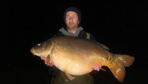 A 57 lb carp from Laroussi, Oct 2008