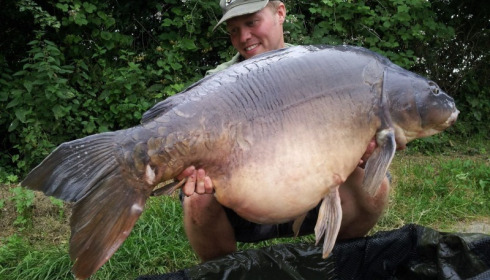 A 57 lb 8 oz carp from Laroussi, Carl Sharp, Jul 2013
