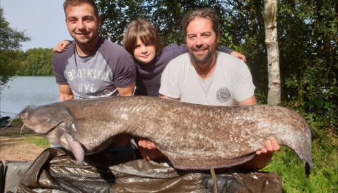 A 74 lb catfish from Laroussi, Ollie Handley, Aug 2019