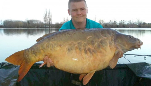 A 57 lb 8 oz carp from Laroussi, Corey Hassell, Feb 2016