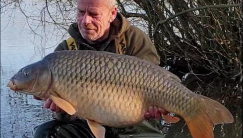 A 35 lb carp from Laroussi, Mike Winstone, Mar 2019
