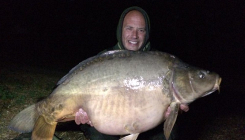 A 37 lb carp from Laroussi, Peter Newall, May 2017