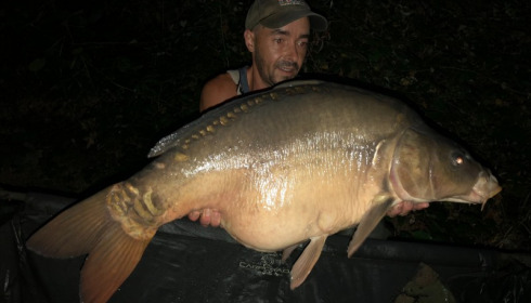 A 31 lb 3 oz carp from Laroussi, Jamie Sokell, Aug 2018