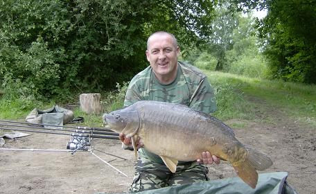 A 28 lb carp from Laroussi, Jun 2008