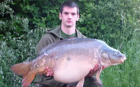A 46 lb carp from Laroussi, May 2008