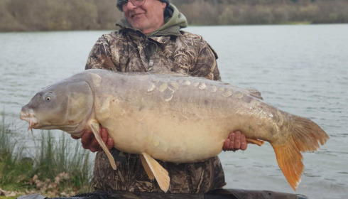A 57 lb 10 oz fish from Lepinet North, Pb mirror, Mar 2023
