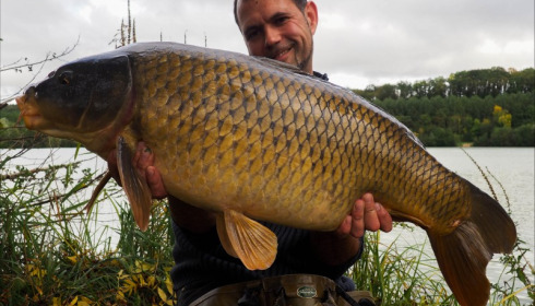 A 44 lb carp from Lepinet North, Additional Stocking, Oct 2019